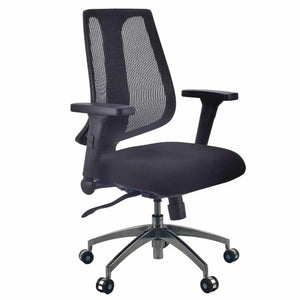 IKON Mesh Black Fabric Seat 24/7 Control Office Chair