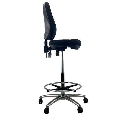 Image of Daze High Back Drafting Office Chair Stool
