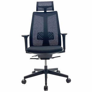 Luxio Mesh Adjustable Headrest Executive Office Boardroom Chair