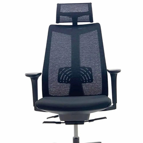 Image of Luxio Mesh Adjustable Headrest Executive Office Boardroom Chair
