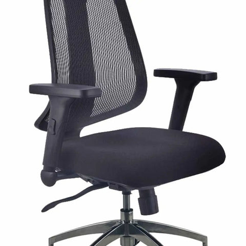 Image of IKON Mesh Black Fabric Seat 24/7 Control Office Chair