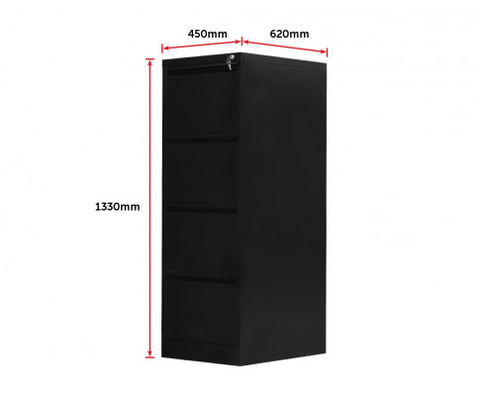 Image of 4 Drawer Office Filing Storage Cabinet
