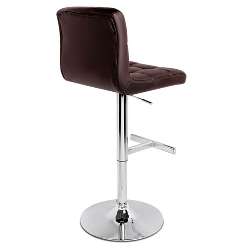 Image of Artiss Set of 2 PU Leather Bar Stools - Chocolate - Buy Online Now At Active Offices