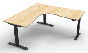 Rapidline BOOST+ Electric Height Adjustable Standing Corner Desk