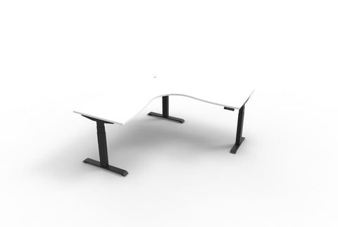 Image of Rapidline BOOST+ Electric Height Adjustable Standing Corner Desk