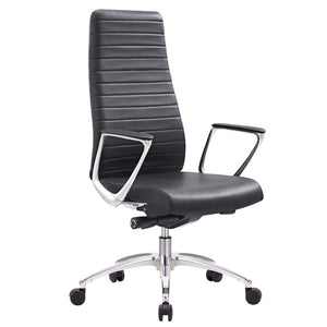 Classy Executive Ergonomic Leather Ribbed Enzo Executive Office Chair - Buy Online Now At Active Offices