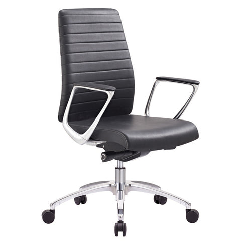 Image of Classy Executive Ergonomic Leather Ribbed Enzo Executive Office Chair - Buy Online Now At Active Offices