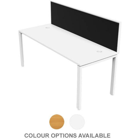 Image of Single Office Desk Stations With Screen - Buy Online Now At Active Offices