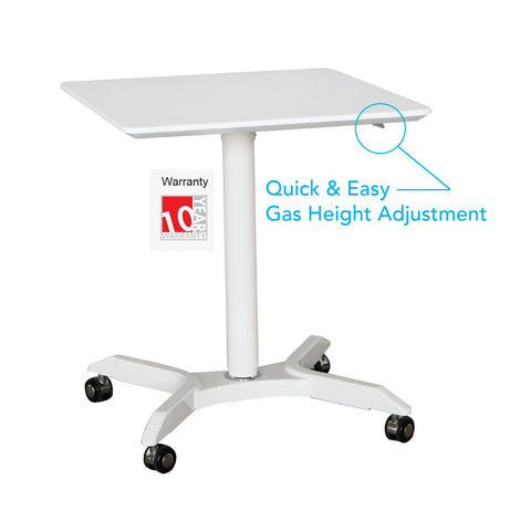 Image of Height Adjustable Standing Mobile Portable Office Desk - Buy Online Now At Active Offices