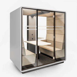 Hush 4 Person Office Acoustic Meeting Pod