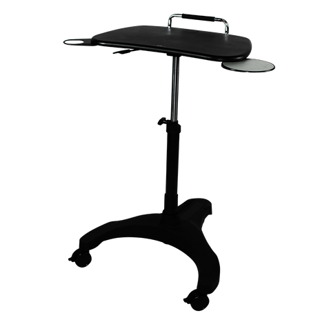 Image of Height Adjustable Laptop Trolley Standing Desk. - Buy Online Now At Active Offices