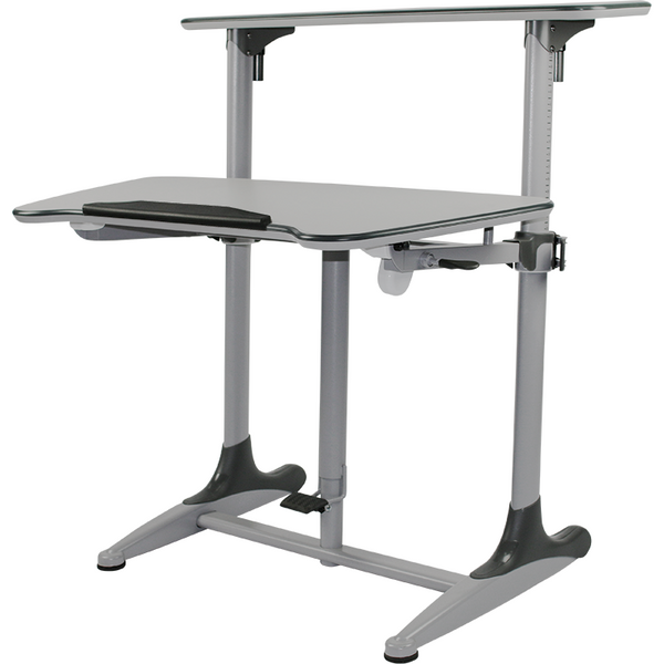 Taskmaster Height Adjustable Two Surface Tilt Standing Desk – Office ...