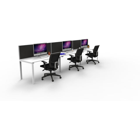 Image of Single Office Desk Stations With Screen - Buy Online Now At Active Offices