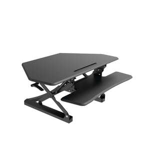 Arise Corner Height Adjustable Standing Desk Converter Riser + Anti Fatigue Mat - Buy Online Now At Active Offices