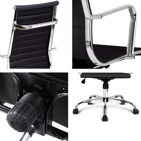Eames Replica Office Chair Computer Seating Mid High Back White or Black - Buy Online Now At Active Offices