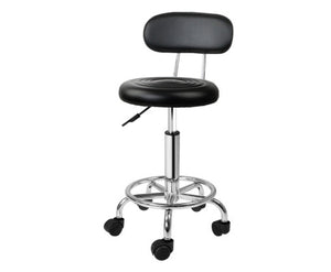 Artiss PU Leather Swivel Salon Chair with Backrest