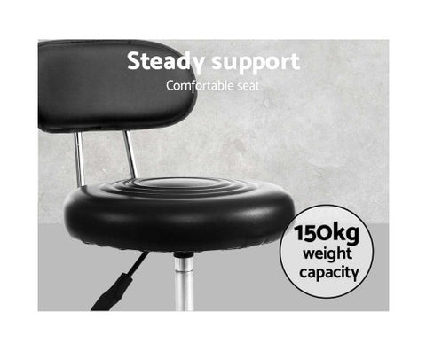 Image of Artiss PU Leather Swivel Salon Chair with Backrest