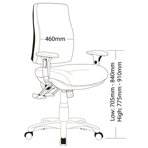 Image of Ergonomic Big Boy Classic Look Chair For Your Office - Buy Online Now At Active Offices