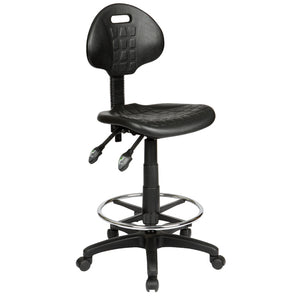 Ergonomic Industrial Lab or School Drafting Stools With Back - Buy Online Now At Active Offices