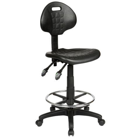 Image of Ergonomic Industrial Lab or School Drafting Stools With Back - Buy Online Now At Active Offices