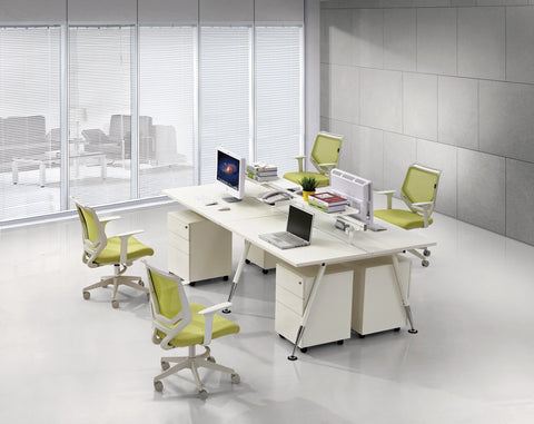 Image of Fleet 4 Person Hot Desk Office Workstation