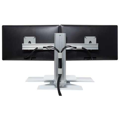 Image of Uprite Dual Monitor Standing Desktop Workstation - Buy Online Now At Active Offices