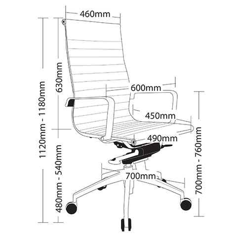 Image of Classy Ergonomic Web Executive Office Chair - Buy Online Now At Active Offices