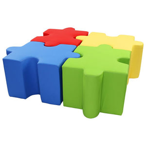 Large Colourful Puzzle Ottomans - Buy Online Now At Active Offices