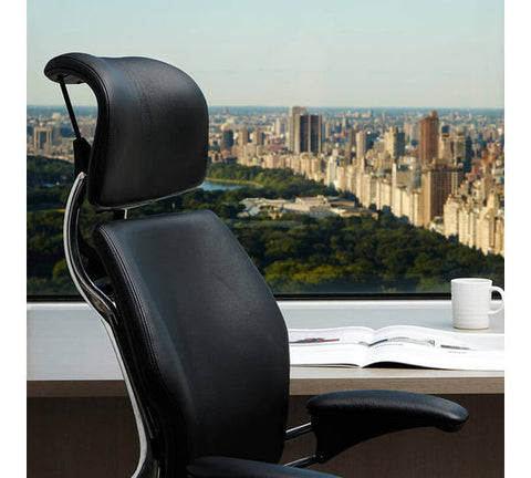 Image of Humanscale Freedom Ergonomic Chair In Premium Leather - Buy Online Now At Active Offices