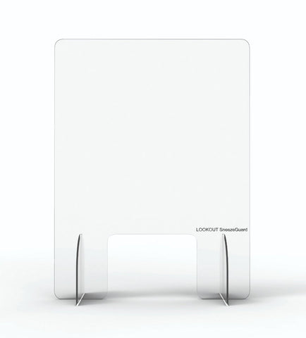Image of Clear Lookout Sneeze Guard Screen For Your Business