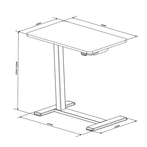 Image of Malmo Mini Compact Electric Standing Desk